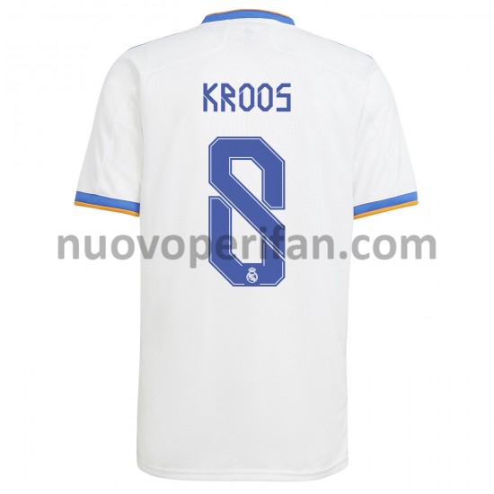Maglie da Calcio Real Madrid Toni Kroos 8 Prima Tenuta 2021-2022 Maniche Corte