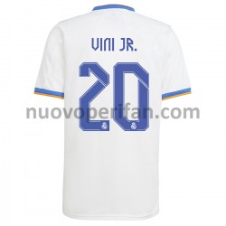 Maglie da Calcio Real Madrid Vinicius Junior 20 Prima Tenuta 2021-2022 Maniche Corte