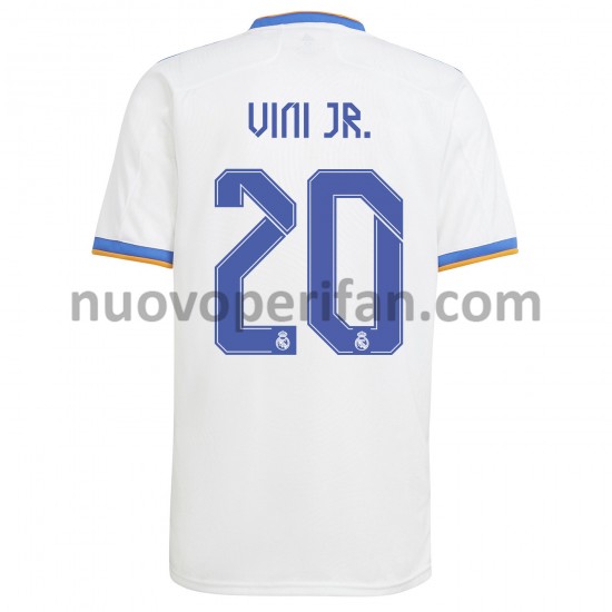 Maglie da Calcio Real Madrid Vinicius Junior 20 Prima Tenuta 2021-2022 Maniche Corte