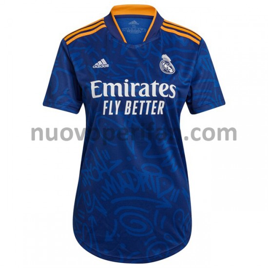 Maglie da Calcio Real Madrid Donna Trasferta Tenuta 2021-2022 Maniche Corte