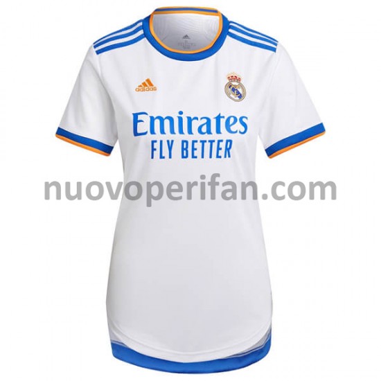Maglie da Calcio Real Madrid Donna Prima Tenuta 2021-2022 Maniche Corte