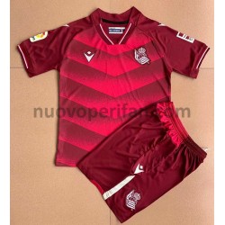 Maglie da Calcio Real Sociedad Bambino Trasferta Tenuta 2021-2022 Maniche Corte