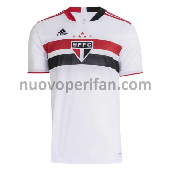 Maglie da Calcio São Paulo Prima Tenuta 2021-2022 Maniche Corte
