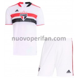 Maglie da Calcio São Paulo Bambino Prima Tenuta 2021-2022 Maniche Corte