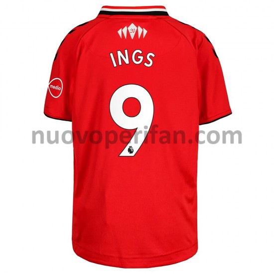 Maglie da Calcio Southampton Danny Ings 9 Prima Tenuta 2021-2022 Maniche Corte