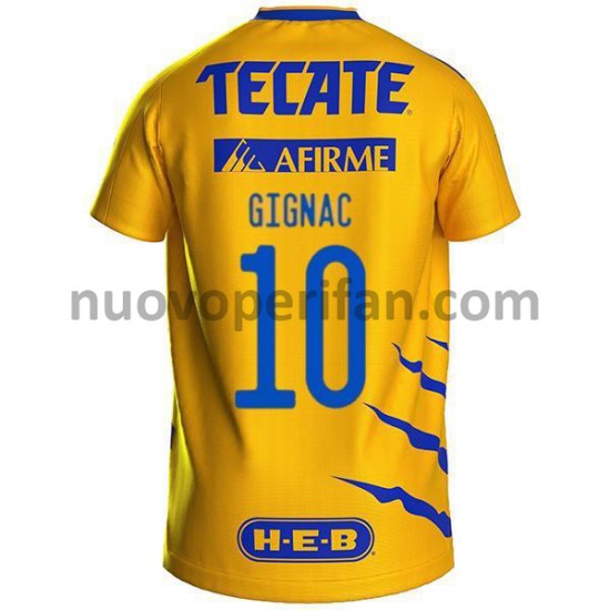 Maglie da Calcio Tigres UANL Andre-Pierre Gignac 10 Prima Tenuta 2021-2022 Maniche Corte