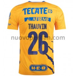 Maglie da Calcio Tigres UANL Florian Thauvin 26 Prima Tenuta 2021-2022 Maniche Corte