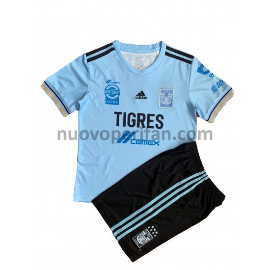 Maglie da Calcio Tigres UANL Bambino Trasferta Tenuta 2021-2022 Maniche Corte
