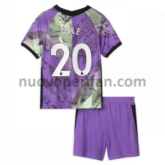 Maglie da Calcio Tottenham Hotspur Dele Alli 20 Bambino Alternativa Tenuta 2021-2022 Maniche Corte