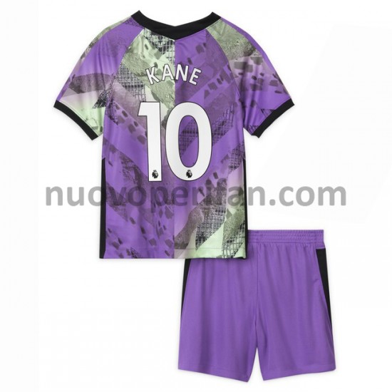 Maglie da Calcio Tottenham Hotspur Harry Kane 10 Bambino Alternativa Tenuta 2021-2022 Maniche Corte