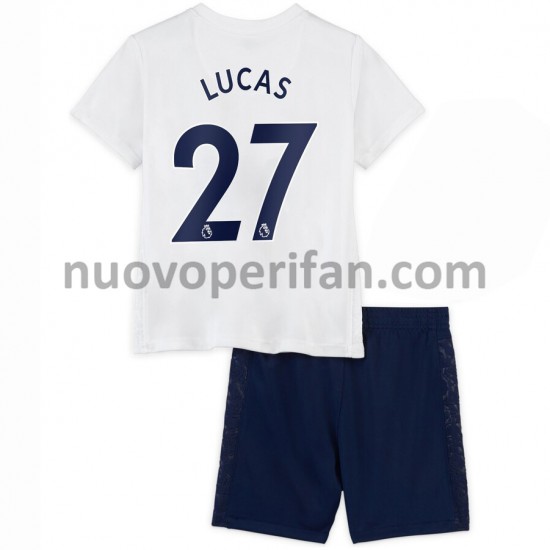 Maglie da Calcio Tottenham Hotspur Lucas Moura 27 Bambino Prima Tenuta 2021-2022 Maniche Corte