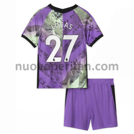 Maglie da Calcio Tottenham Hotspur Lucas Moura 27 Bambino Alternativa Tenuta 2021-2022 Maniche Corte