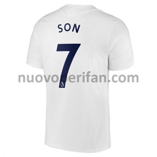 Maglie da Calcio Tottenham Hotspur Son Heung-min 7 Prima Tenuta 2021-2022 Maniche Corte
