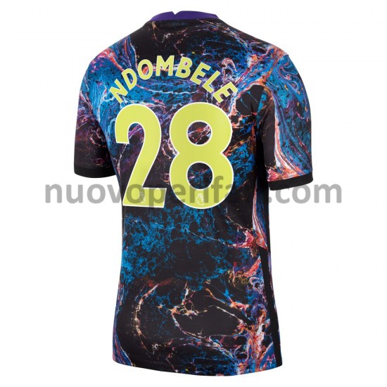 Maglie da Calcio Tottenham Hotspur Tanguy Ndombele 28 Trasferta Tenuta 2021-2022 Maniche Corte