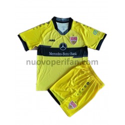 Maglie da Calcio VfB Stuttgart Portiere Bambino Trasferta Tenuta 2021-2022 Maniche Corte