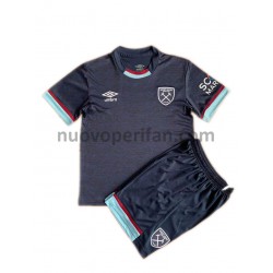Maglie da Calcio West Ham United Bambino Alternativa Tenuta 2021-2022 Maniche Corte