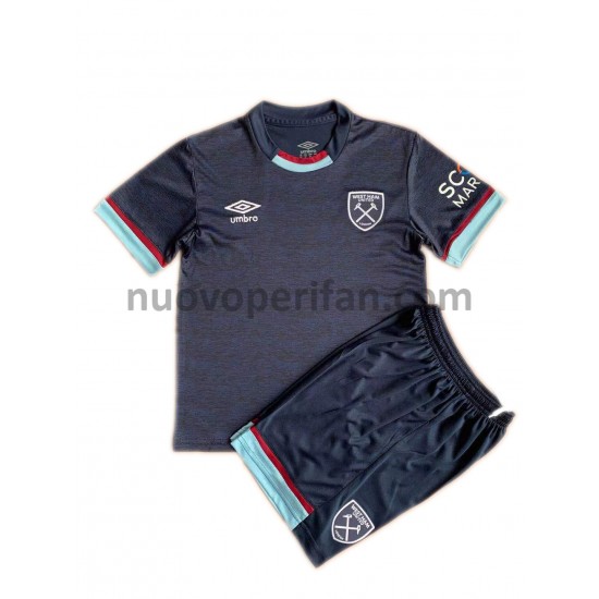Maglie da Calcio West Ham United Bambino Alternativa Tenuta 2021-2022 Maniche Corte