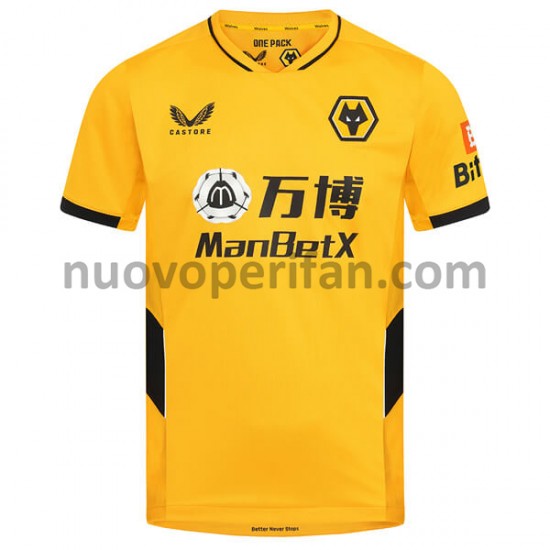 Maglie da Calcio Wolverhampton Wanderers Prima Tenuta 2021-2022 Maniche Corte