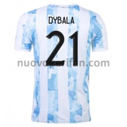 Maglie da Calcio Argentina Dybala 21 Prima Tenuta 2021 Maniche Corte