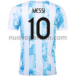 Maglie da Calcio Argentina Lionel Messi 10 Prima Tenuta 2021 Maniche Corte