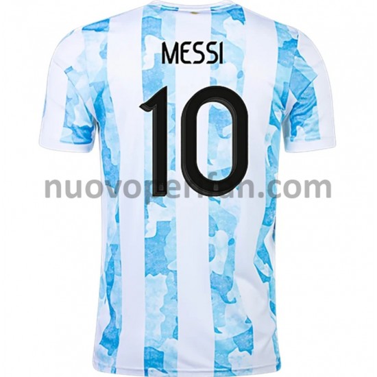 Maglie da Calcio Argentina Lionel Messi 10 Prima Tenuta 2021 Maniche Corte