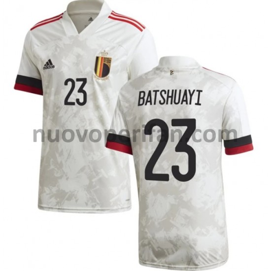 Maglie da Calcio Belgio Batshuayi 23 Trasferta Tenuta Euro 2020 Maniche Corte