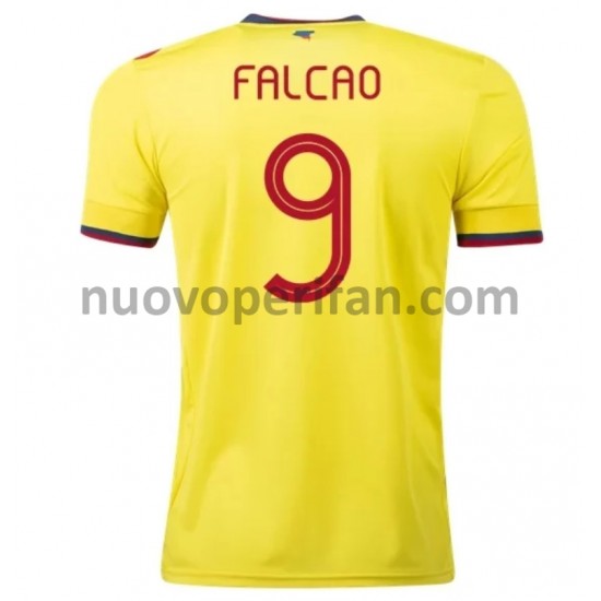 Maglie da Calcio Colombia Falcao 9 Prima Tenuta 2020-2021 Maniche Corte