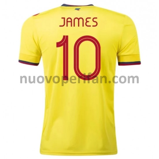 Maglie da Calcio Colombia James 10 Prima Tenuta 2020-2021 Maniche Corte