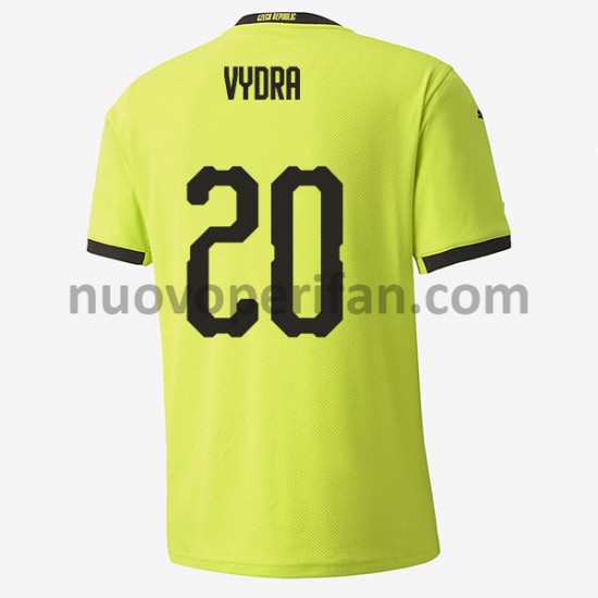 Maglie da Calcio Cechia Matej Vydra 20 Trasferta Tenuta Euro 2020 Maniche Corte