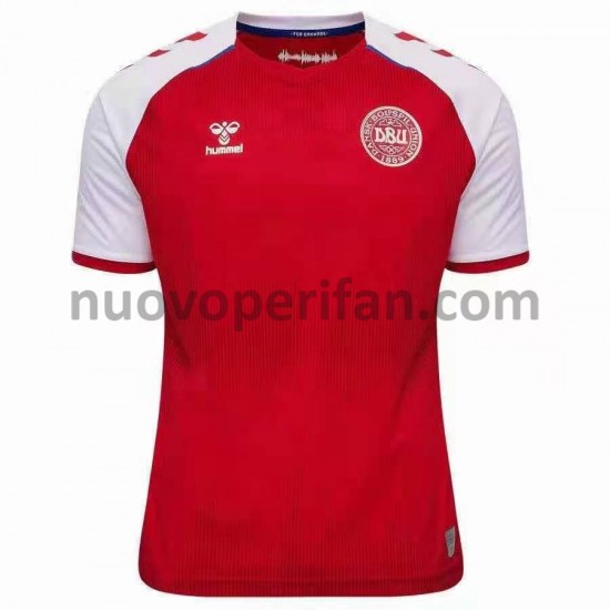 Maglie da Calcio Danimarca Prima Tenuta Euro 2020 Maniche Corte