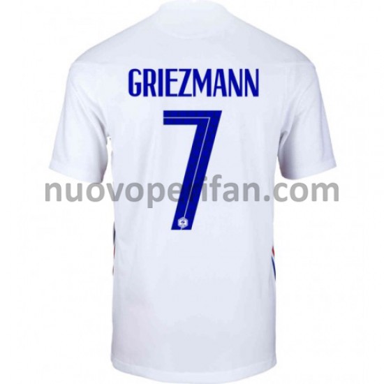Maglie da Calcio Francia Antoine Griezmann 7 Trasferta Tenuta Euro 2020 Maniche Corte
