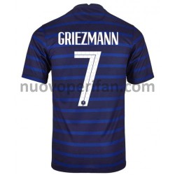 Maglie da Calcio Francia Antoine Griezmann 7 Prima Tenuta Euro 2020 Maniche Corte