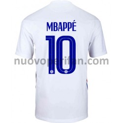Maglie da Calcio Francia Kylian Mbappé 10 Trasferta Tenuta Euro 2020 Maniche Corte
