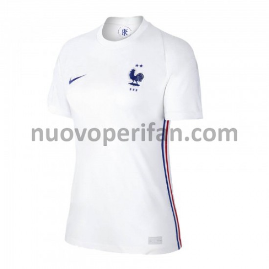 Maglie da Calcio Francia Donna Trasferta Tenuta Euro 2020 Maniche Corte