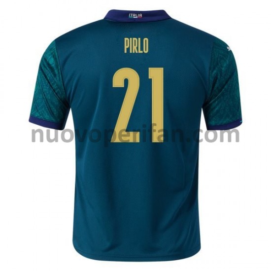 Maglie da Calcio Italia Andrea Pirlo 21 Alternativa Tenuta Euro 2020 Maniche Corte