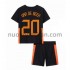 Maglie da Calcio Paesi Bassi Donny van de Beek 20 Bambino Trasferta Tenuta Euro 2020 Maniche Corte