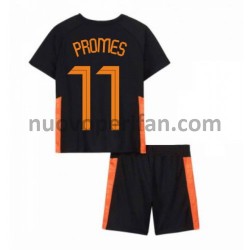 Maglie da Calcio Paesi Bassi Quincy Promes 11 Bambino Trasferta Tenuta Euro 2020 Maniche Corte