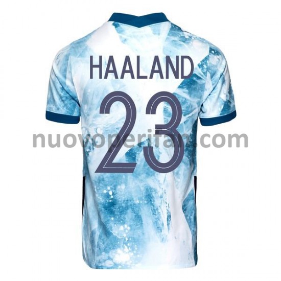 Maglie da Calcio Norvegia Erling Haaland 23 Trasferta Tenuta 2020-2021 Maniche Corte