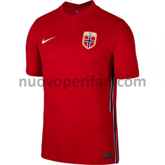 Maglie da Calcio Norvegia Prima Tenuta 2020-2021 Maniche Corte