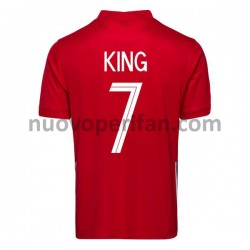Maglie da Calcio Norvegia Joshua King 7 Prima Tenuta 2020-2021 Maniche Corte