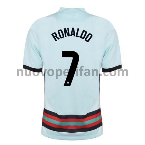 Maglie da Calcio Portogallo Cristiano Ronaldo 7 Trasferta Tenuta Euro 2020 Maniche Corte