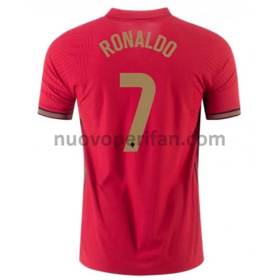 Maglie da Calcio Portogallo Cristiano Ronaldo 7 Prima Tenuta Euro 2020 Maniche Corte