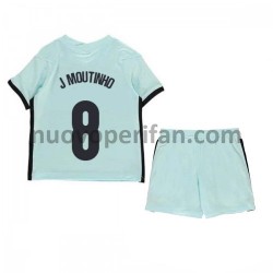 Maglie da Calcio Portogallo Joao Moutinho 8 Bambino Trasferta Tenuta Euro 2020 Maniche Corte
