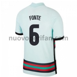 Maglie da Calcio Portogallo Jose Fonte 6 Trasferta Tenuta Euro 2020 Maniche Corte