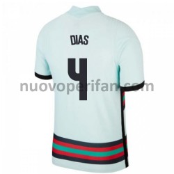 Maglie da Calcio Portogallo Ruben Dias 4 Trasferta Tenuta Euro 2020 Maniche Corte