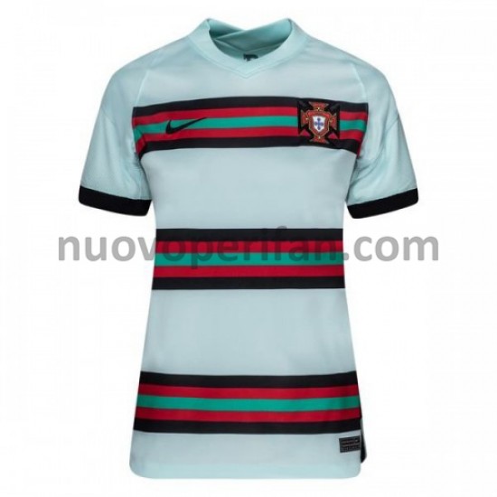 Maglie da Calcio Portogallo Donna Trasferta Tenuta Euro 2020 Maniche Corte