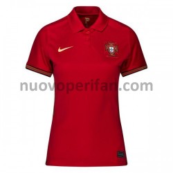 Maglie da Calcio Portogallo Donna Prima Tenuta Euro 2020 Maniche Corte
