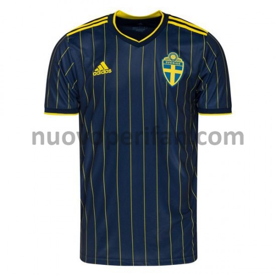 Maglie da Calcio Svezia Trasferta Tenuta Euro 2020 Maniche Corte