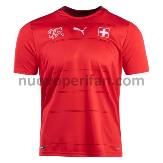 Maglie da Calcio Svizzera Prima Tenuta 2021-2022 Maniche Corte
