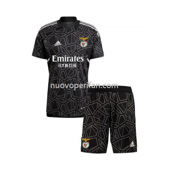 Maglie da Calcio Benfica Portiere Bambino Trasferta Tenuta 2022-2023 Maniche Corte